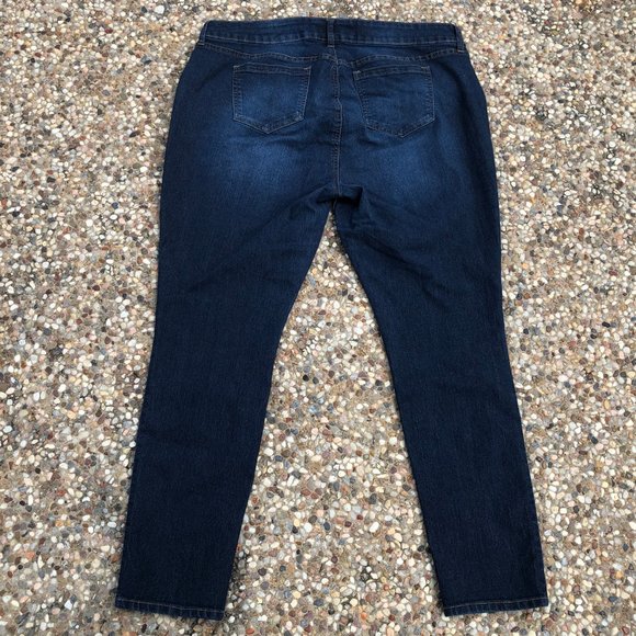 Torrid Denim Blue Skinny Jeans Dark Wash #1 Sz 16S - Picture 6 of 7